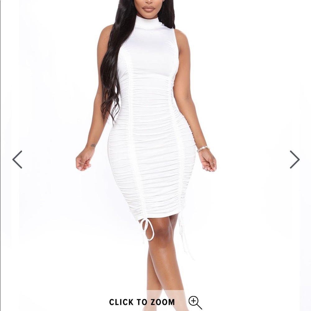 Ruched mini dress